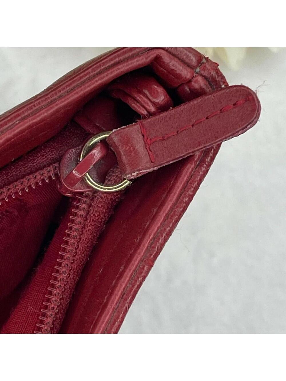 Vintage Kaela Purse Handbag Pocketbook Satchel Red Burgundy - Picture 9 of 9